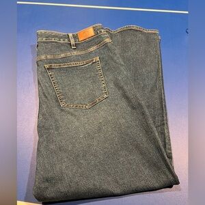 Lands End Women's Plus Size Dark Wash Denim Jeans Size 18W